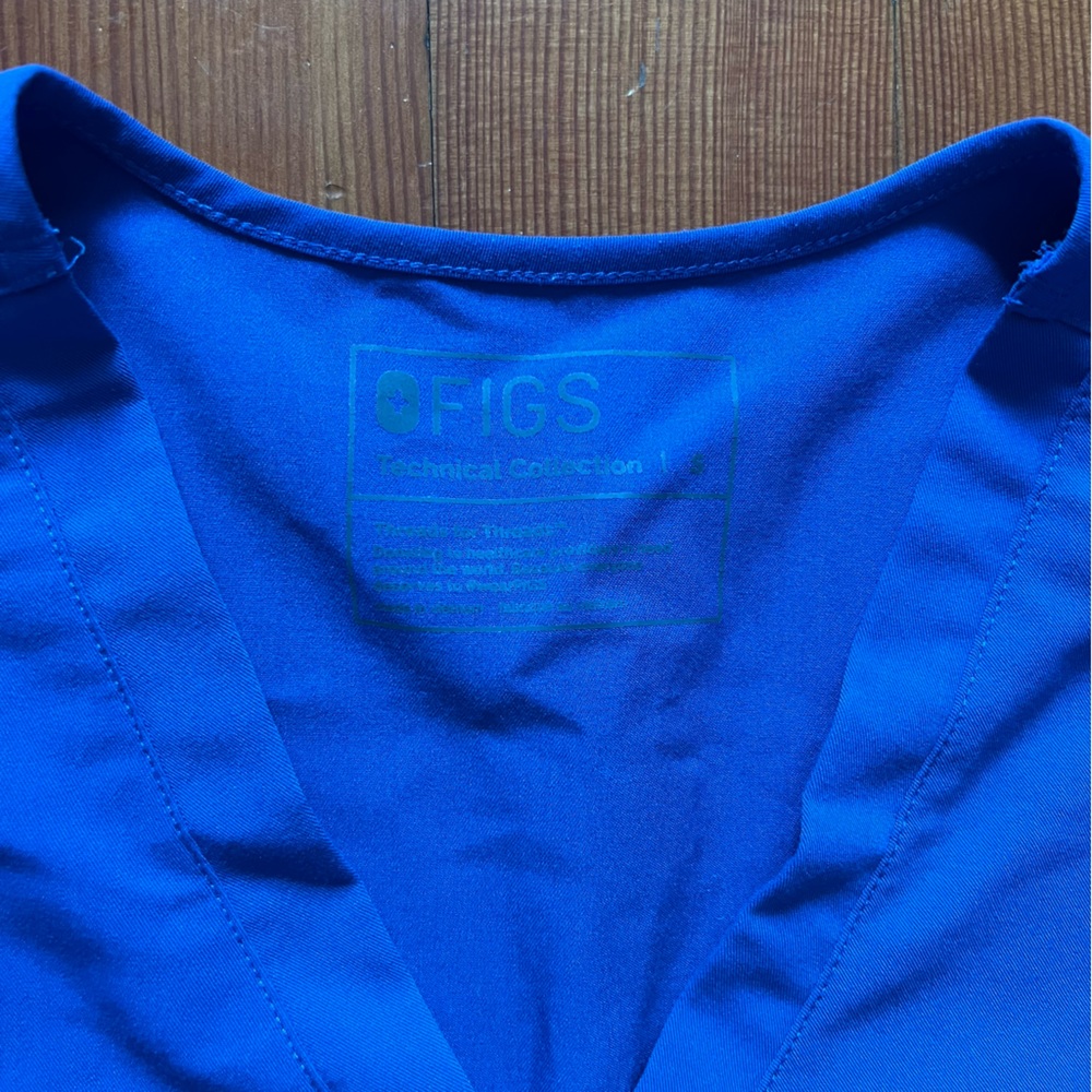 Figs Denim Casma Scrub Top Size Small - Picture 3 of 4